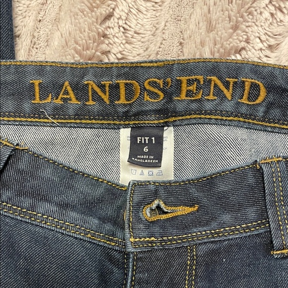 Lands' End Deep Indigo Jeans - Picture 3 of 4